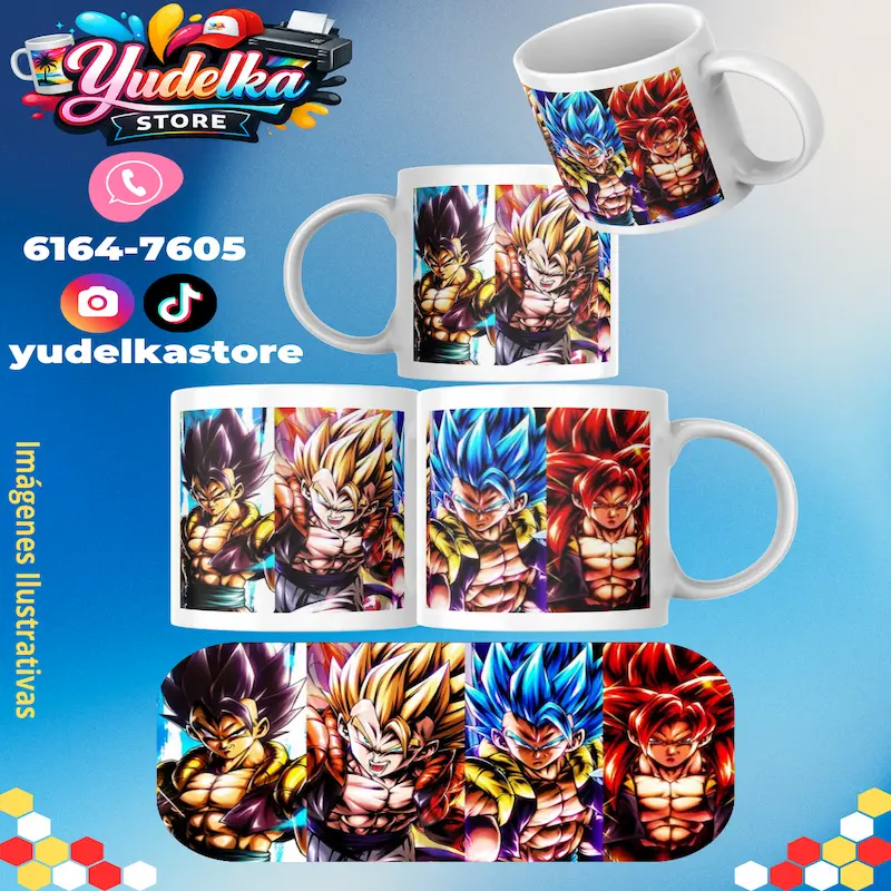 Taza 11Onz Personajes Dragon Ball